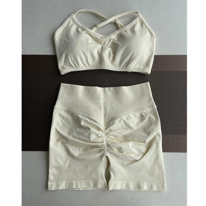 Solid Seamless Half Pants Women Soft  Fitness Outfits Yoga Gym Running Bike Wear Bicycle Skorts The Clothing Company Sydney