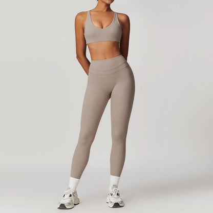 2 Piece Sportswear Women Yoga Set Gym Clothes Suits Fitness Set Tracksuits Sports Bra Gym Leggings - The Clothing Company Sydney
