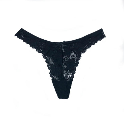 Lace Thong Women's Lace Low Waist Panties Transparent Underwear Ladies Briefs Panty Underwear Lingerie - The Clothing Company Sydney