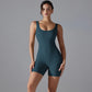 One Piece V Back Sports Jumpsuit Gym Romper Sleeveless Sportswear Bodysuit Women's Casual One-Piece Suit Yoga Clothing Set The Clothing Company Sydney