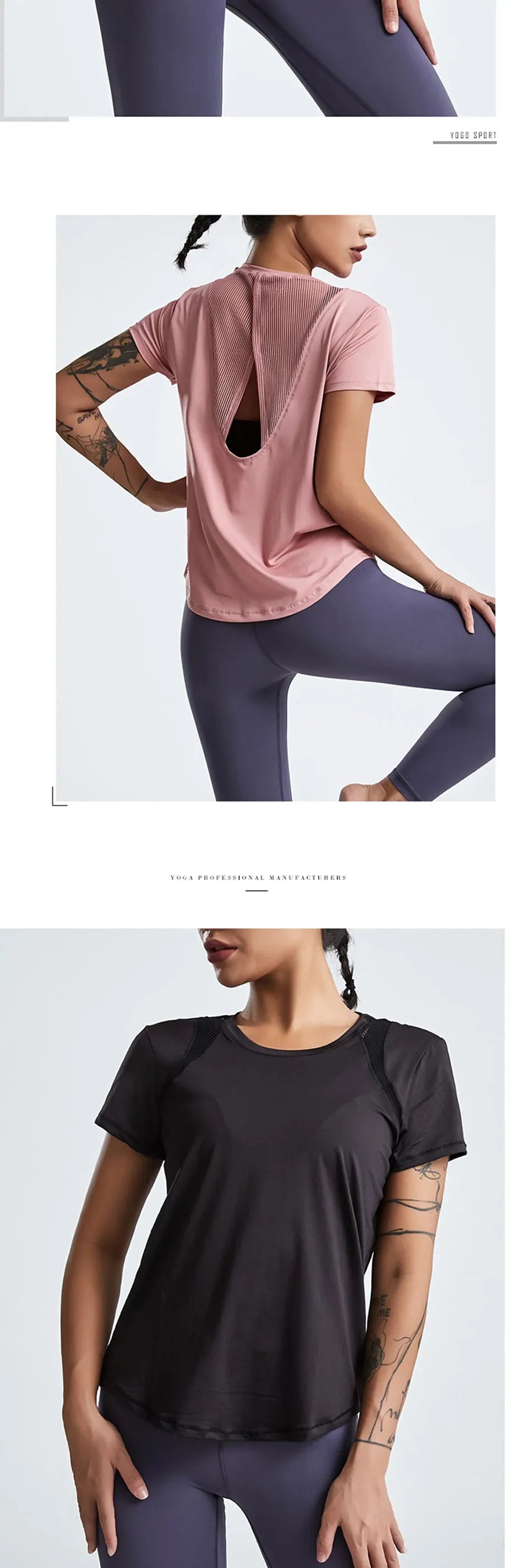 Women's Loose Fit Yoga Tops Short-Sleeved Running Quick-Drying T-Shirts Short Sleeve Sports Hollow Fitness Clothes The Clothing Company Sydney