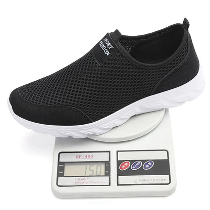 Lightweight Men's Breathable Slip on Casual Sneakers Anti-slip Flats Outdoor Walking Shoes - The Clothing Company Sydney