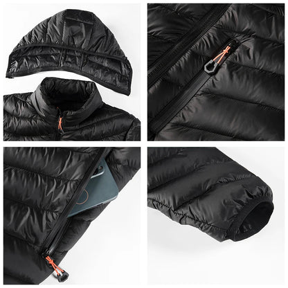 Men’s Hooded Winter Parka – Windproof Thick Casual Jacket with Detachable Hat The Clothing Company Sydney