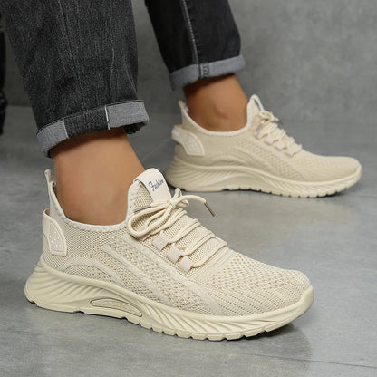 Women's Fall Casual Sneakers – Fly Weave, Lace-Up The Clothing Company Sydney