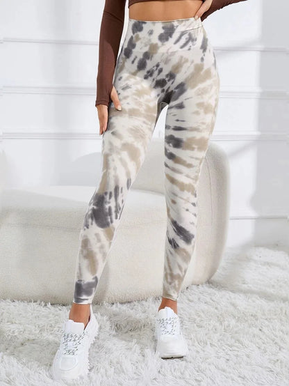 3D Print Tie Dye Sports Women Seamless High Waist Fitness Push Up Leggings Gym Clothing Workout Tights Pants - The Clothing Company Sydney