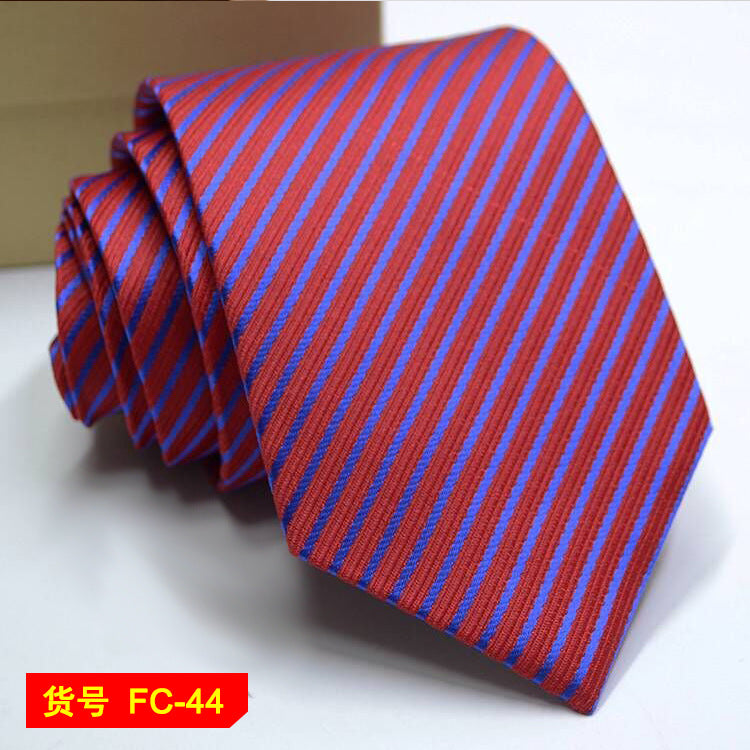 Men's Jacquard Ties – 7-8cm Floral & Solid Neckties The Clothing Company Sydney