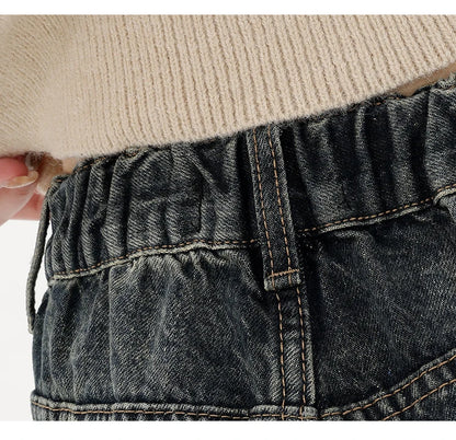 Women's Streetwear Retro High Waist Jeans Loose Wide Leg Denim Trousers Y2K Baggy Pants - The Clothing Company Sydney