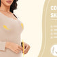 Spandex Elastic Body Suit Shapewear Women Body Shaper Long Sleeve Round Neck Seamless Shapers