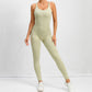One Piece Backless Bodycon Scrunch Jumpsuit Women Dance Fitness Overalls Push Up Sleeveless Yoga Sport Jump Suit The Clothing Company Sydney