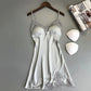 Women's Nightdress Ladies Spring And Summer Ice Silk Thin Halter Satin Night Dresses The Clothing Company Sydney