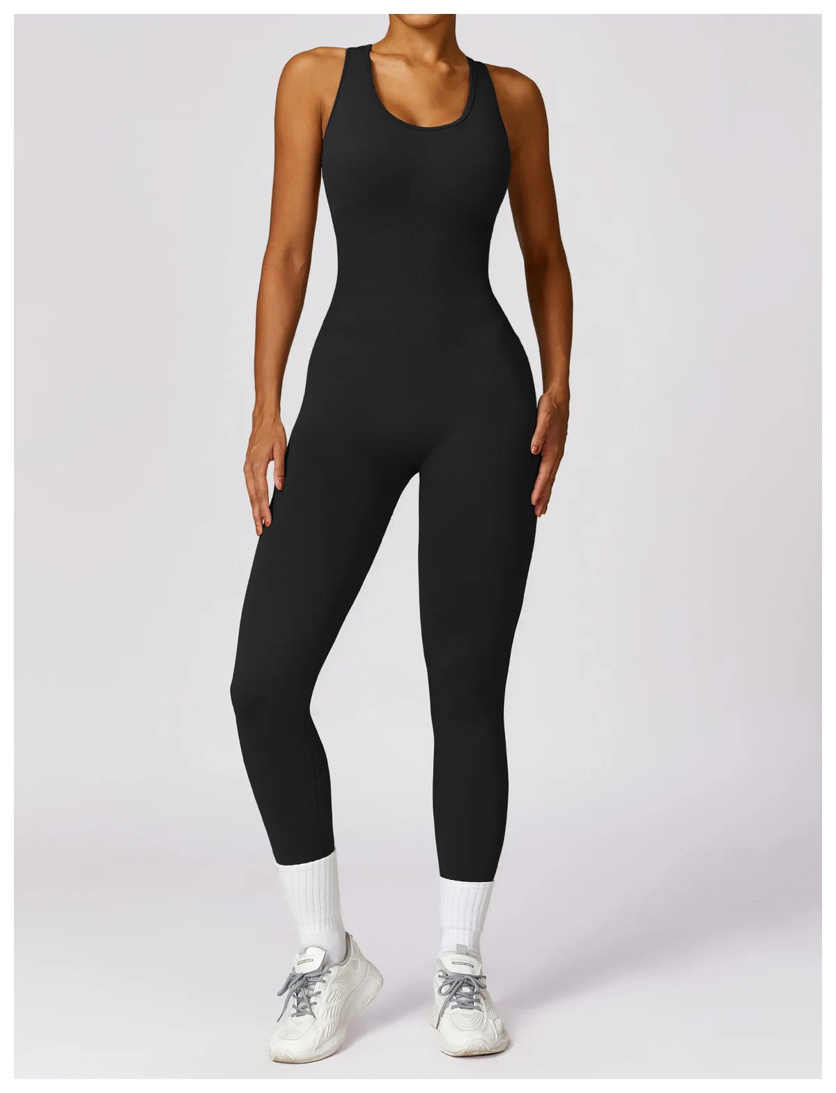 Seamless Gym Sport Jumpsuit Women Sportswear Hollow Backless Scrunch Fitness Overalls Push Up One Pieces Outfit Yoga Wear The Clothing Company Sydney