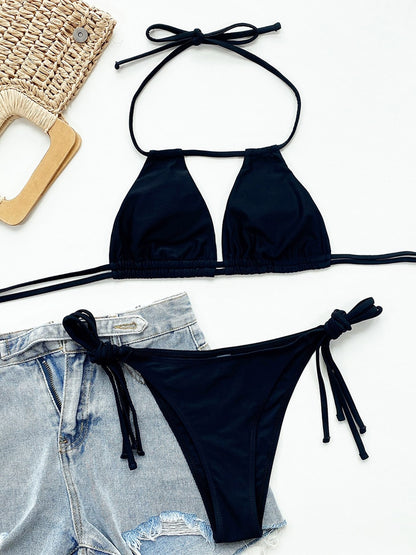 2 Piece Lace Up Bikini Swimsuit Swimwear Brazilian Bikinis Set Micro Women's Bathing Suits Swimming for Beach Wear The Clothing Company Sydney