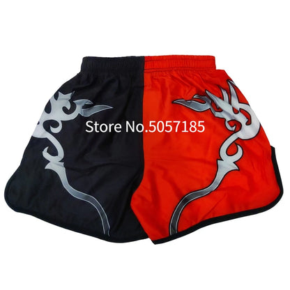 Thai Boxing Shorts Printed MMA Muay Thai Men's Shorts Kickboxing Pants Kids Women Martial Arts Grappling Fight Wear - The Clothing Company Sydney