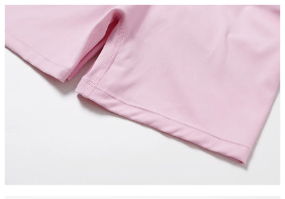 2 Piece Long Sleeve Gym Set Women Yoga Clothes Quick-Drying Sportswear Running Leggings Workout Sports Crop Top Shorts - The Clothing Company Sydney