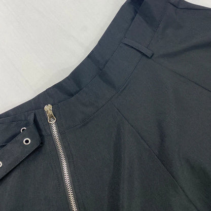 2 Piece Women's Solid Round Neck Sleeveless High Waist Vest Slim Top Loose With Pockets Zipper Long Skirt Matching Outfit Sets - The Clothing Company Sydney