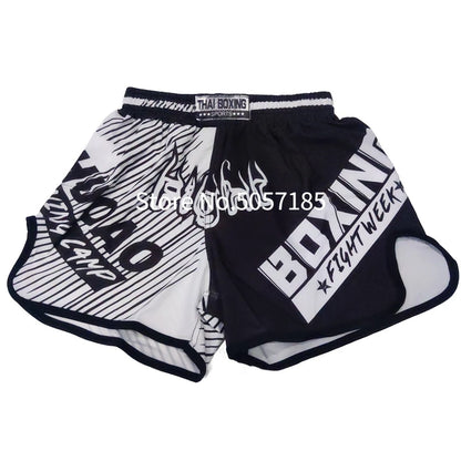 Thai Boxing Shorts Printed MMA Muay Thai Men's Shorts Kickboxing Pants Kids Women Martial Arts Grappling Fight Wear - The Clothing Company Sydney
