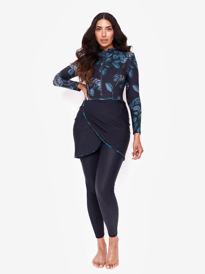 3 Piece Swimwear Women Full Length Patchwork Long Sleeves Sports Bathing Suit Quick Drying Swimsuit The Clothing Company Sydney