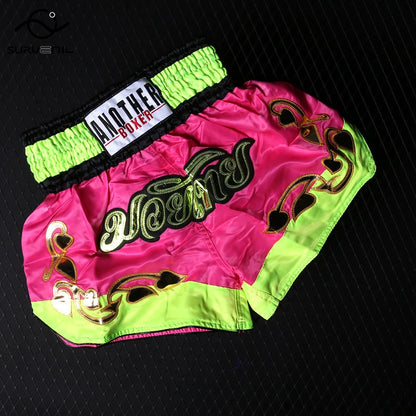 Boxing Shorts Womens Mens Embroidery MMA Shorts Professional Combat Kickboxing Training Trunks Kids Boy Girl Muay Thai Pants The Clothing Company Sydney