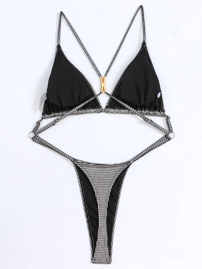 Extreme Mini Micro String Women Swimwear One Piece Swimsuit Female Cross Backless Monokini High Cut Bathing Suit The Clothing Company Sydney