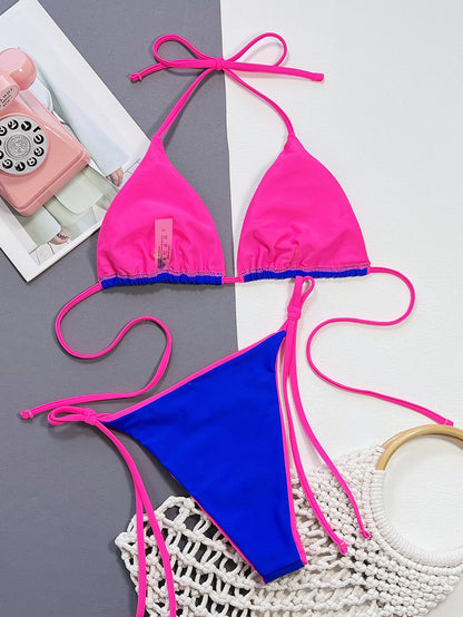 2 Piece Leopard Micro Bikini Swimsuit Swimwear Thong Bikinis Sets Brazilian Halter Beach Wear Bathing Suits The Clothing Company Sydney