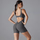 One Piece V Back Sports Jumpsuit Gym Romper Sleeveless Sportswear Bodysuit Women's Casual One-Piece Suit Yoga Clothing Set The Clothing Company Sydney