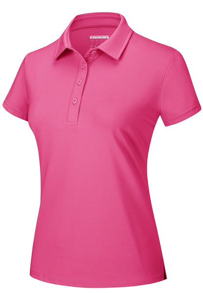Summer UPF 50+ Short Sleeve Shirts Women's Sun Protection T-shirts Quick Dry 4 Buttons Tennis Workout Tee Golf Pullovers The Clothing Company Sydney