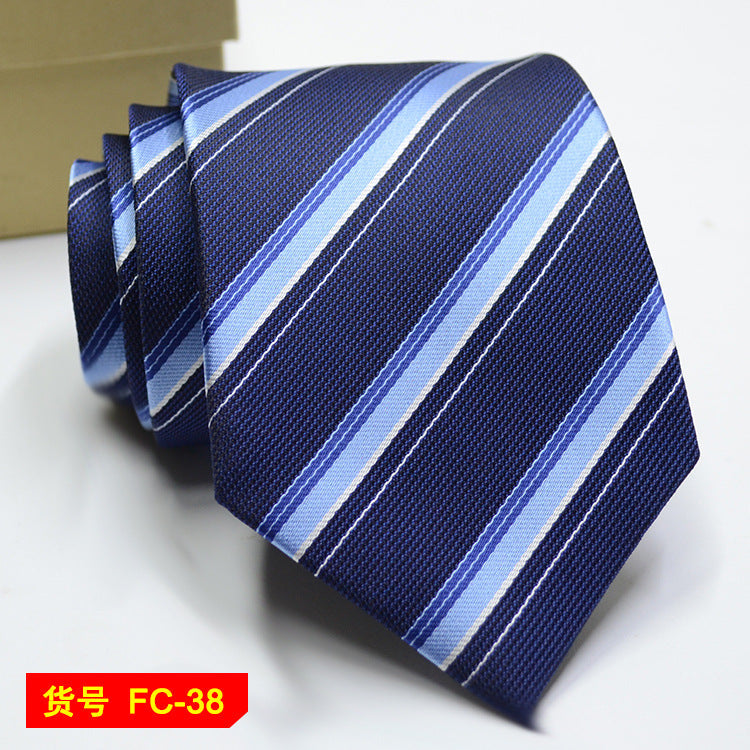 Men's Jacquard Ties – 7-8cm Floral & Solid Neckties The Clothing Company Sydney