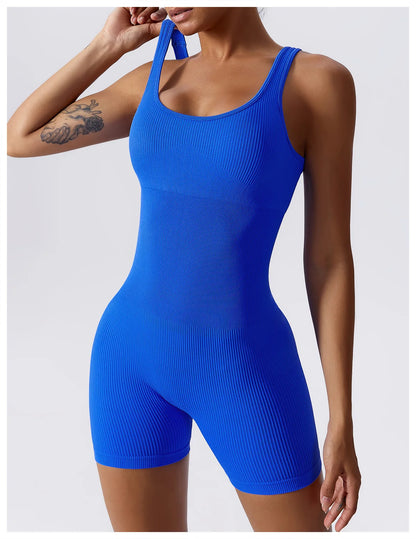Women's Tracksuit Seamless Yoga Set One-Piece Yoga Clothes Sportswear Gym Workout Fitness Stretch Bodysuit Yoga Suit - The Clothing Company Sydney