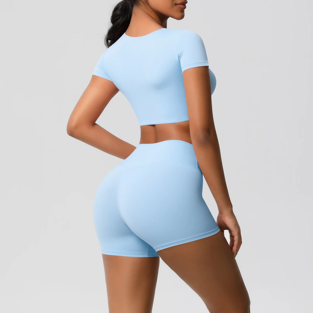 2 Piece Workout Sportswear Active Wear Sports Tank Top Bike Shorts Women Gym Bicycle Sorts Matching Set The Clothing Company Sydney