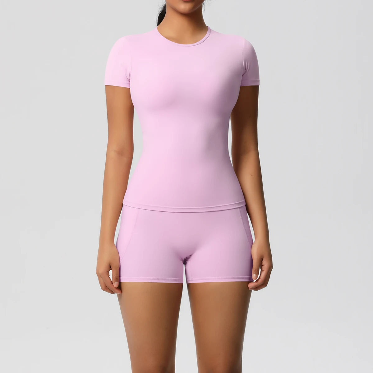 Workout Sportswear 2 Piece Piece Female Yoga Shirt Push Up Workout Clothes Outdoors Sport  High Waist  Fitness Sport Shorts - The Clothing Company Sydney