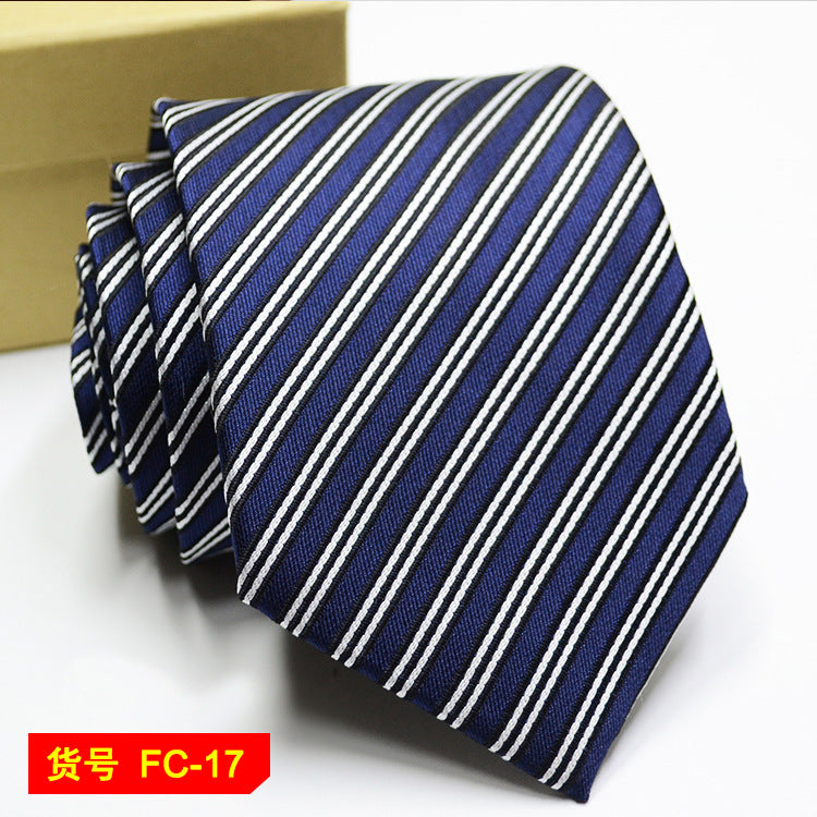 Men's Jacquard Ties – 7-8cm Floral & Solid Neckties The Clothing Company Sydney