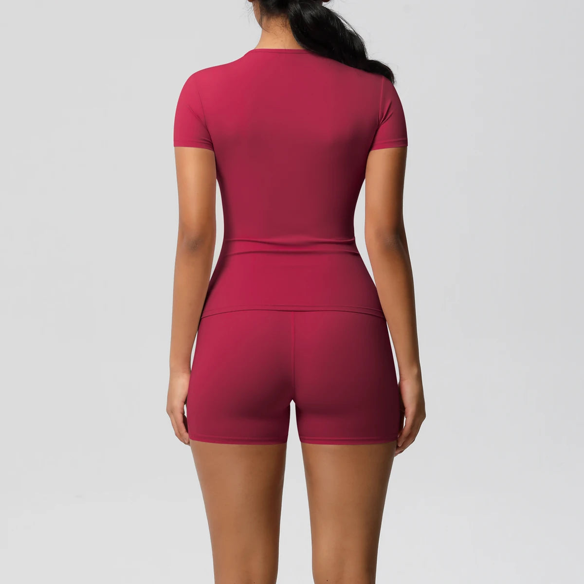 Workout Sportswear 2 Piece Piece Female Yoga Shirt Push Up Workout Clothes Outdoors Sport  High Waist  Fitness Sport Shorts - The Clothing Company Sydney