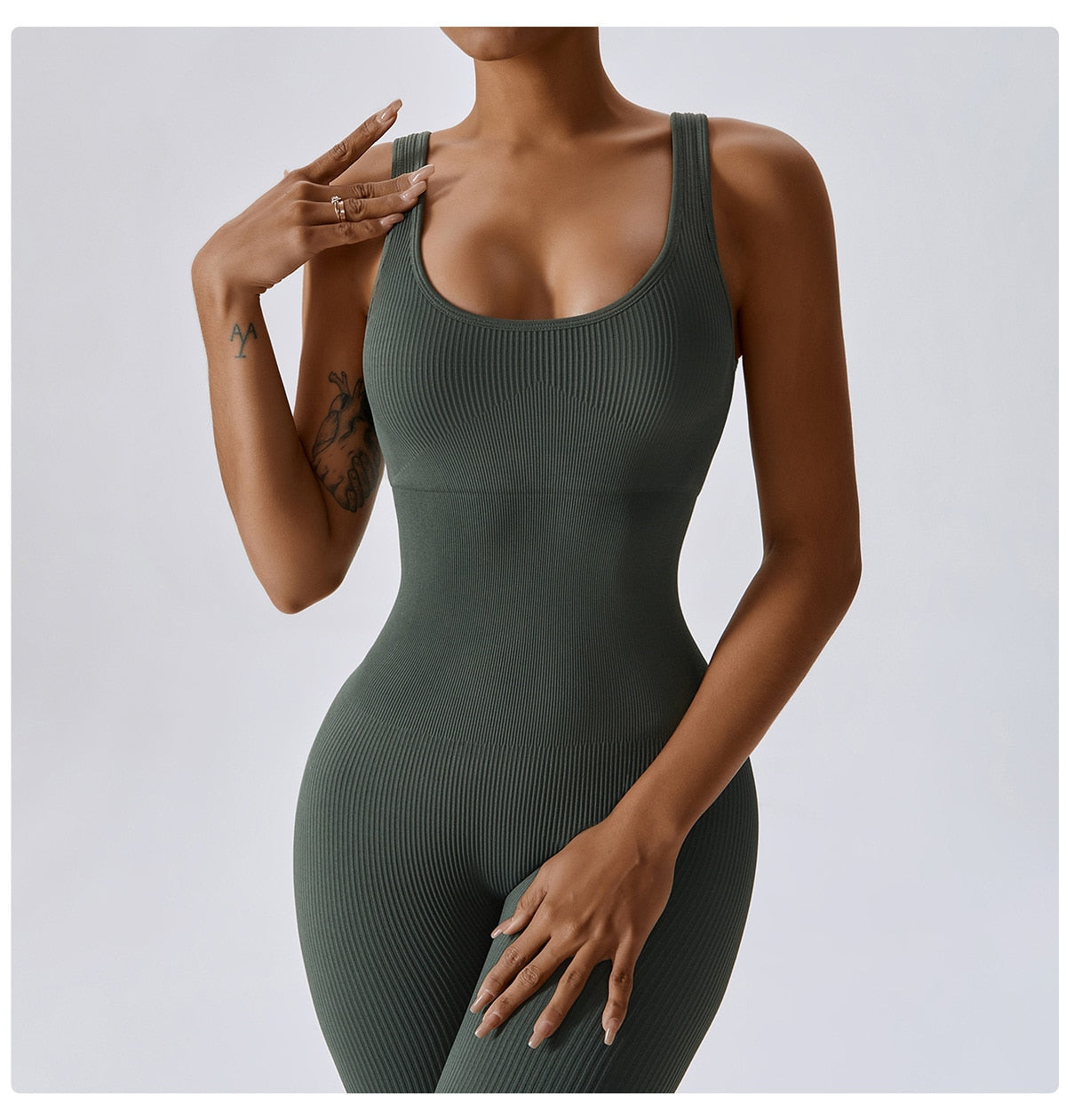 Spring Seamless One-Piece Yoga Clothes Sportswear Women's Gym Push Up Workout Clothes Fitness Sports Stretch Bodysuit Yoga Suit The Clothing Company Sydney