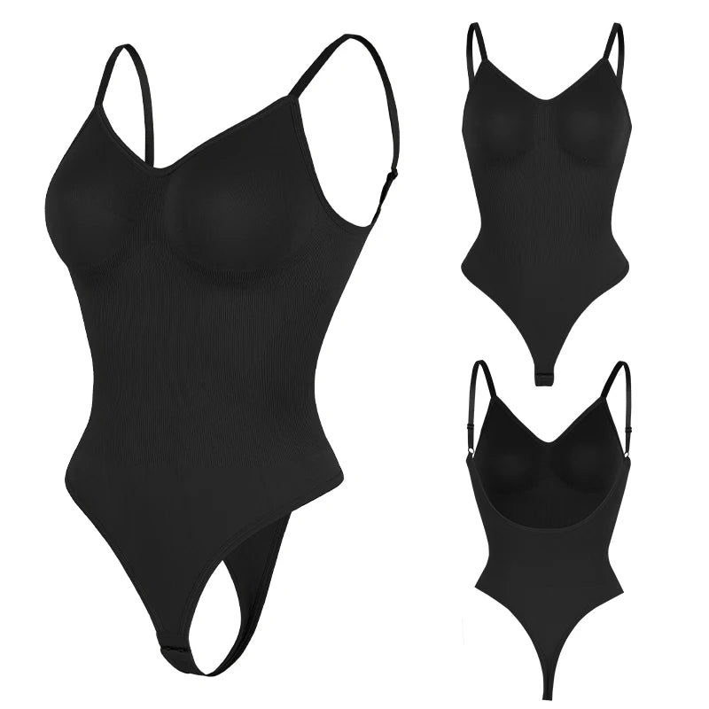 Womens Backless Bodysuits Seamless Shapewear Body Shaper Camisole Tops Corset Shapewear
