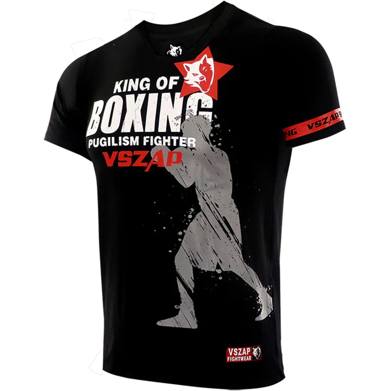 Men's Women's Kids Muay Thai T Shirt Running Fitness Sports Short Sleeve Outdoor Boxing Wrestling Tracksuits Summer Breathable Quick Dry Tees The Clothing Company Sydney