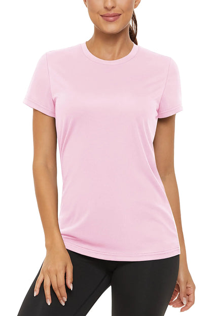 Summer Casual T-shirts UPF 50+ Quick Dry Womens Skin Sun Protection T-shirt Outdoor Running Swim Athletic T shirts Tops - The Clothing Company Sydney