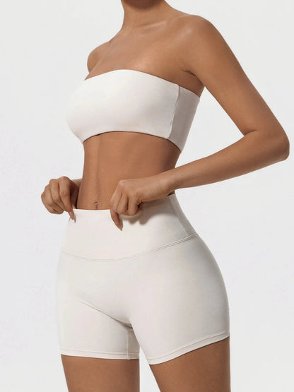 Two Piece Fitness Sports Set Women Workout Yoga Outfit Strapless Bra Gym Crop Top Gym Suits The Clothing Company Sydney