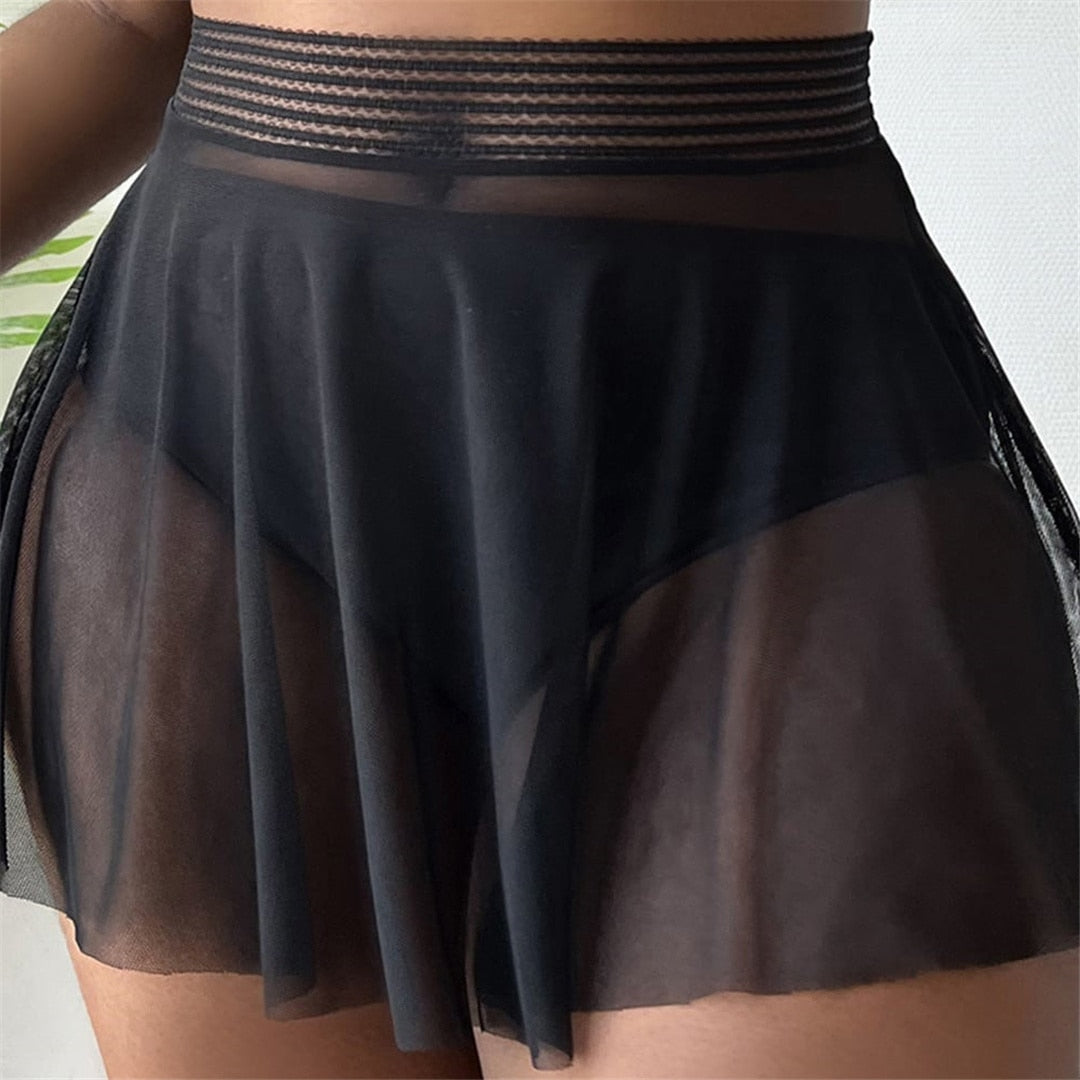 Three Piece With Skirt Bikini Plus Size Large Size Swimwear Women's Swimsuit Bikini set Bather Bathing Suit The Clothing Company Sydney