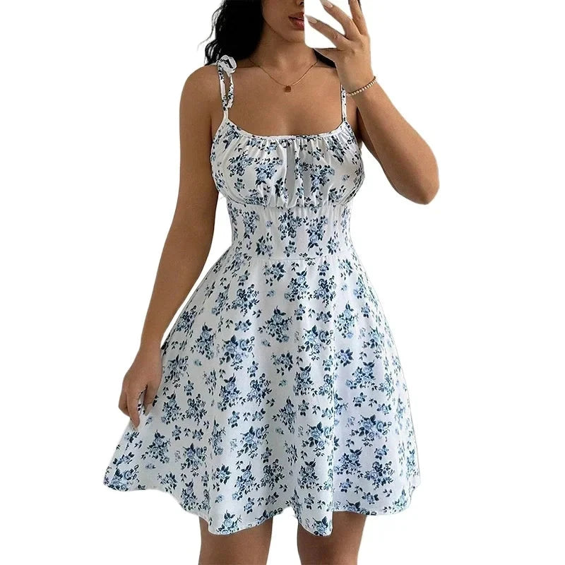 Women's Floral Spaghetti Strap Beach Short Summer Dress The Clothing Company Sydney