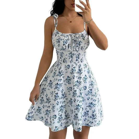 Women's Floral Spaghetti Strap Beach Short Summer Dress The Clothing Company Sydney