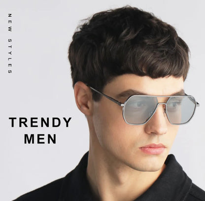 Fashion Aluminum Photochromic Sunglasses Men Women Polarised Sun Glasses Chameleon Anti-glare Driving Sunglasses - The Clothing Company Sydney