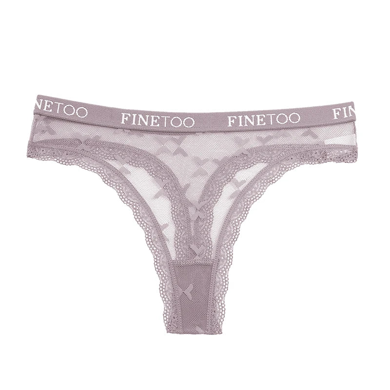 3 Pack Thong Lace Panties Thong Low Waist Underwear G String Underpants Lingerie Set - The Clothing Company Sydney