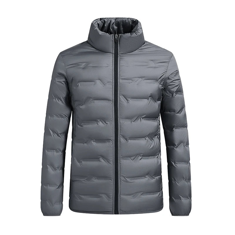 Men’s White Duck Down Winter Jacket – Waterproof Hooded Puffer Coat, Thick & Windproof Parka The Clothing Company Sydney