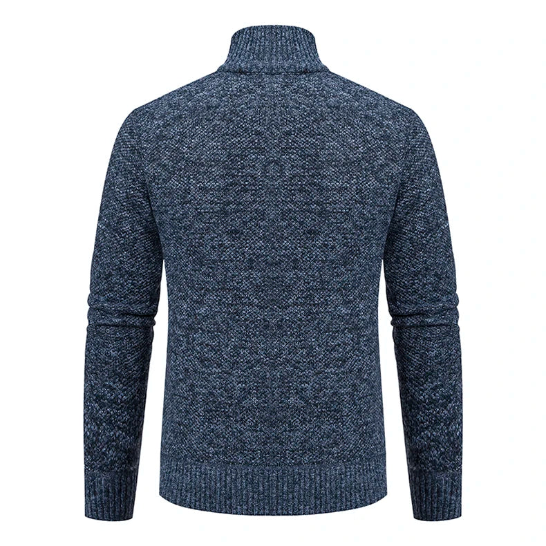 Men's Casual Stand Collar Sweater Zipper Cardigan The Clothing Company Sydney