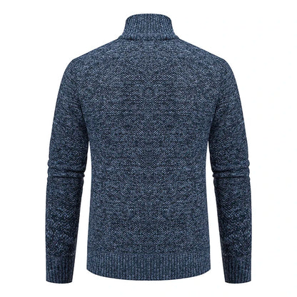 Men's Casual Stand Collar Sweater Zipper Cardigan The Clothing Company Sydney