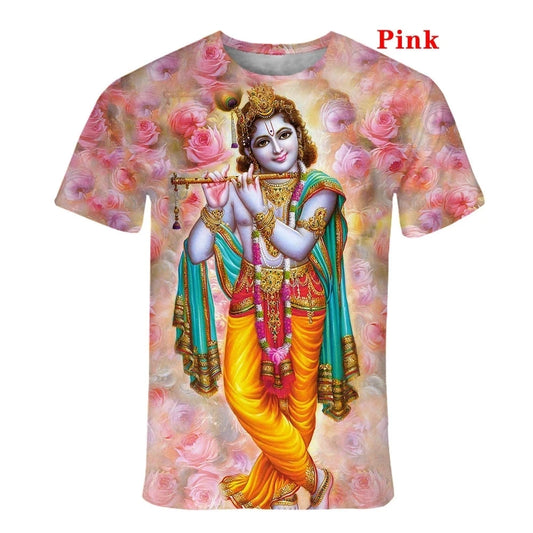 Summer Men Women 3D Print Hindu God Lord Shiva Cool Fashion T Shirt Short Sleeve T-shirt Tops - The Clothing Company Sydney