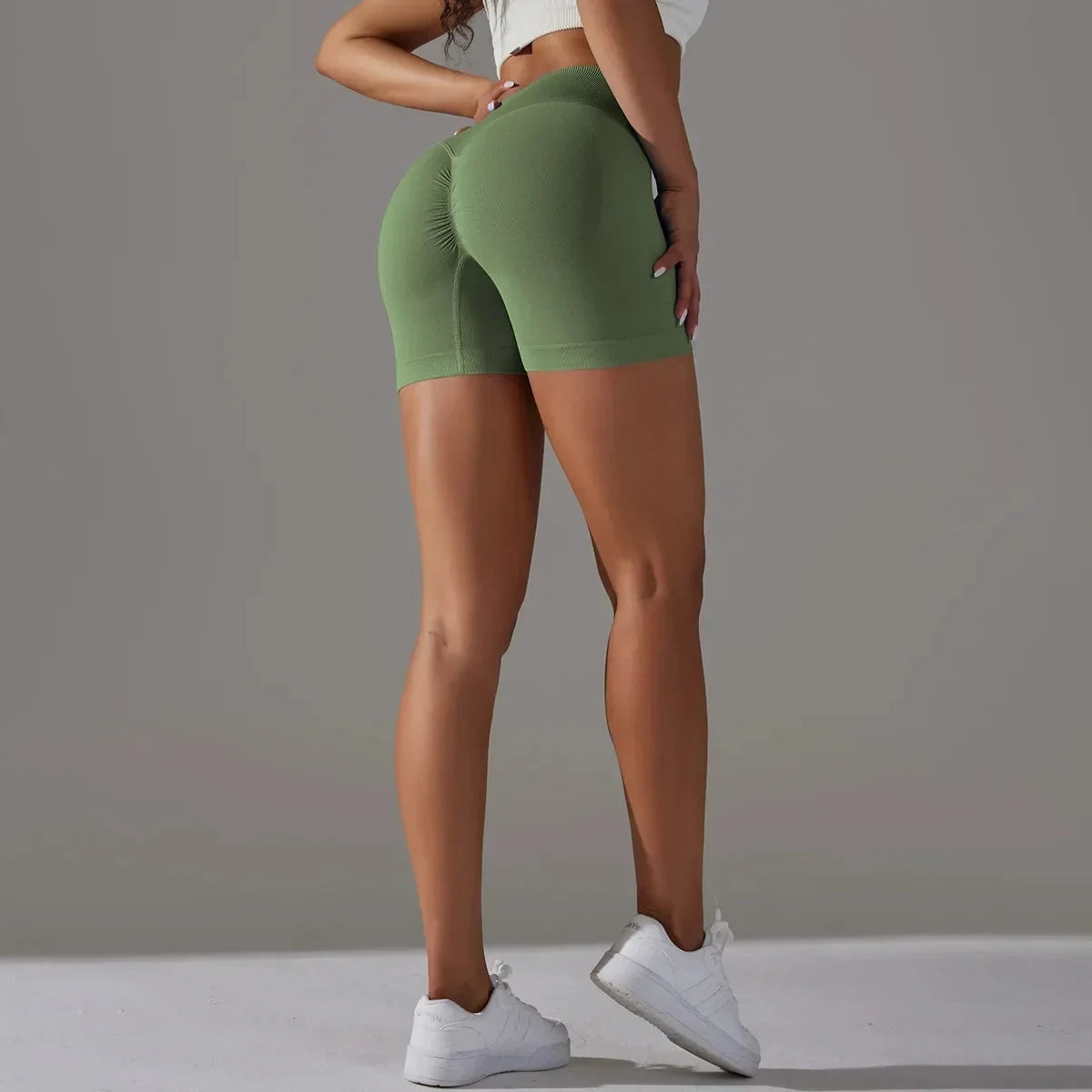 Women High Waist Workout Fitness Yoga Shorts Gym Push Up Yoga Leggings Scrunch Butt Seamless Sports Bike Shorts The Clothing Company Sydney