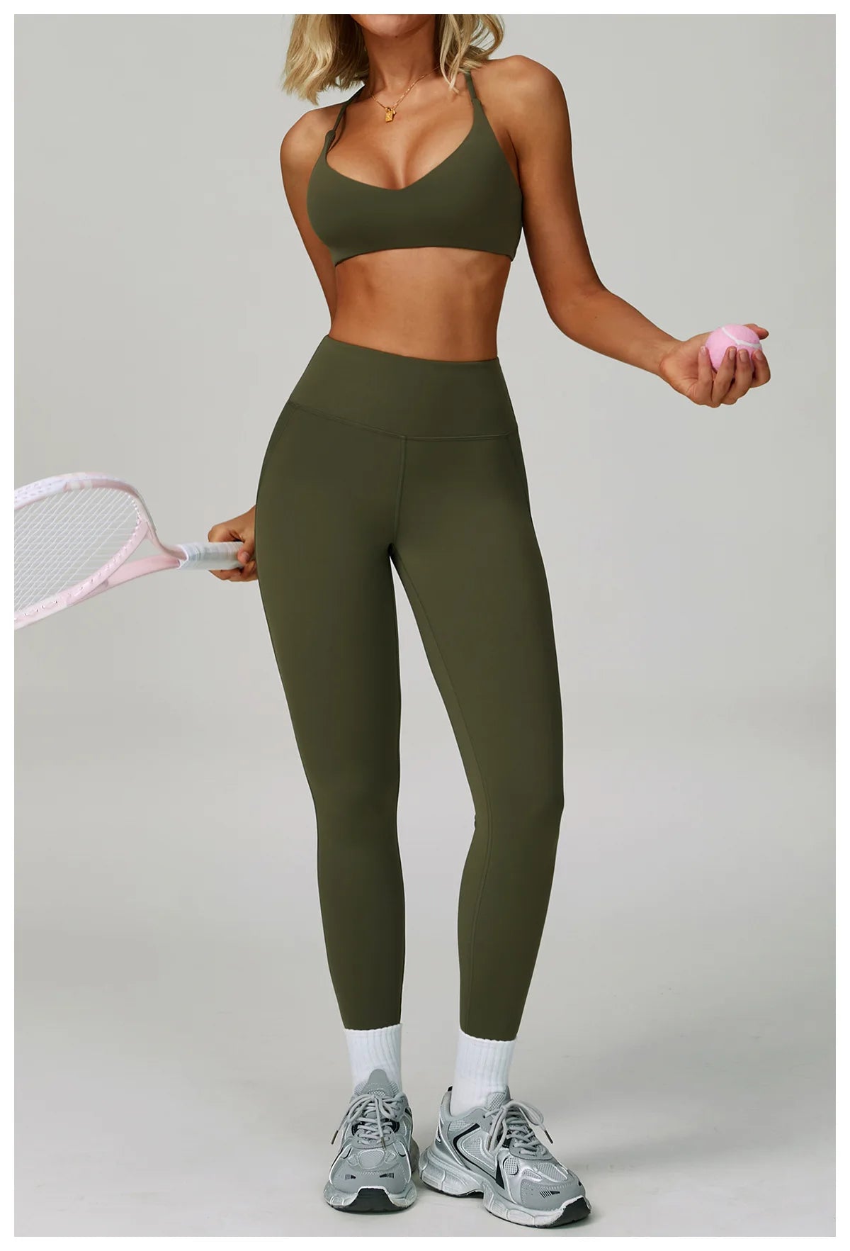 2 Piece Set Women's Tracksuit Fitness Clothes Yoga Sets Sportswear Workout Bra High Waist Leggings Set Gym Clothing Sports Suits The Clothing Company Sydney