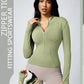 Women's Zipper Turtleneck Sports Long-Sleeve Sports Top, Gym Wear Ladies' Sportswear for Indoor Outdoor Jacket The Clothing Company Sydney