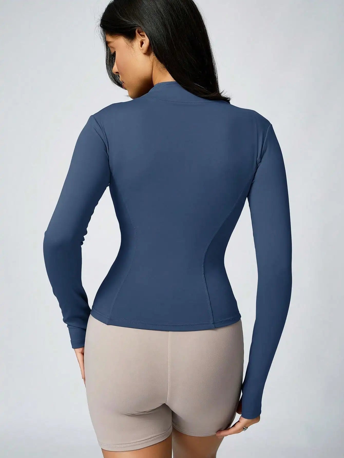 Women's Zipper Turtleneck Sports Long-Sleeve Sports Top, Gym Wear Ladies' Sportswear for Indoor Outdoor Jacket The Clothing Company Sydney